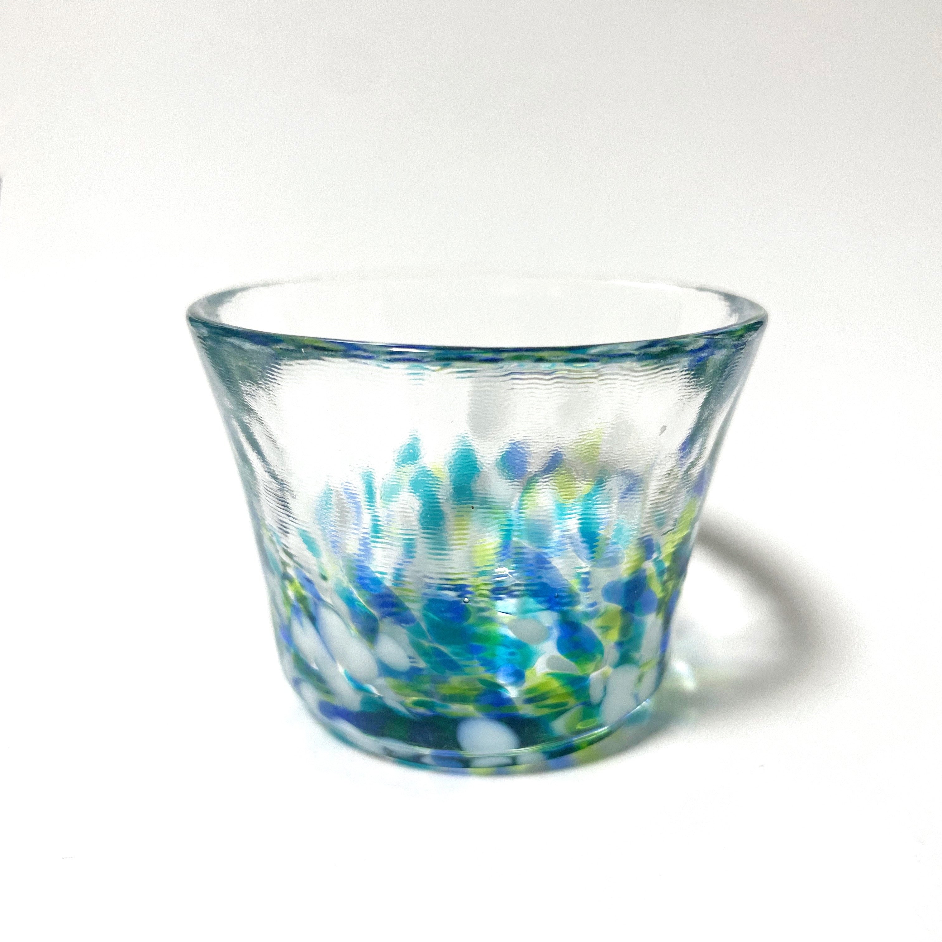 Tsugaru Vidro Sake Cup - Blue (Reference Only)