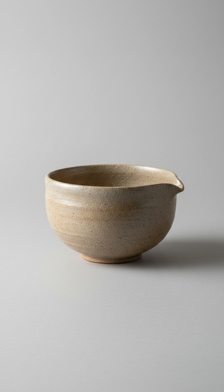 Stoneware katakuchi pouring bowl